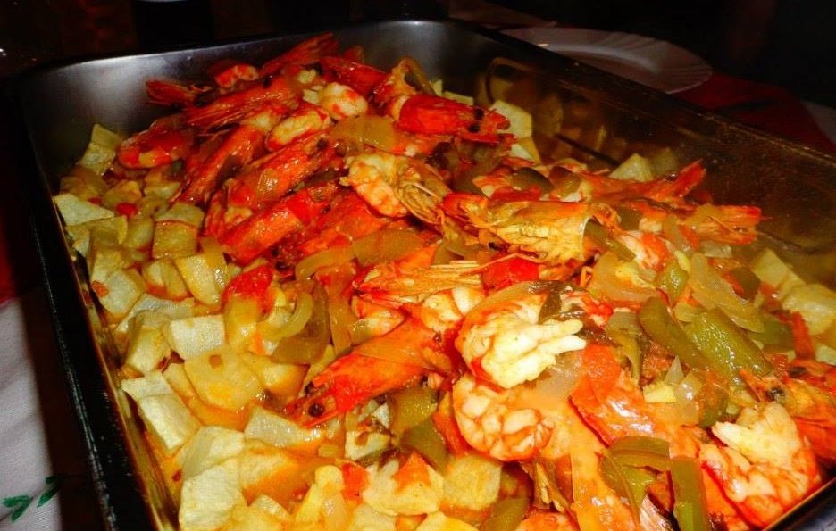 Bacalhau Frito com Camarão